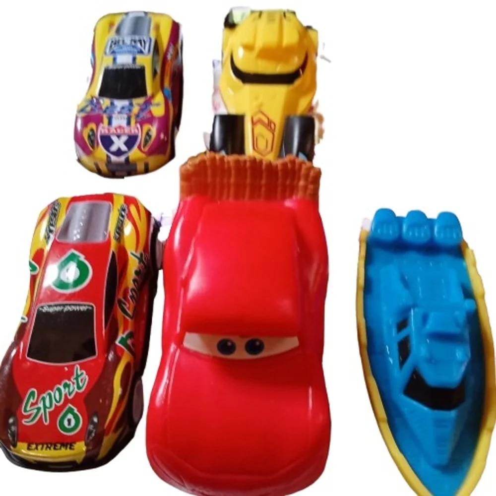 12 Assorted Cars Metal/Plastic General Mills, Disney, Made in China, Mcdonalds